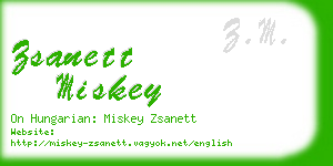 zsanett miskey business card